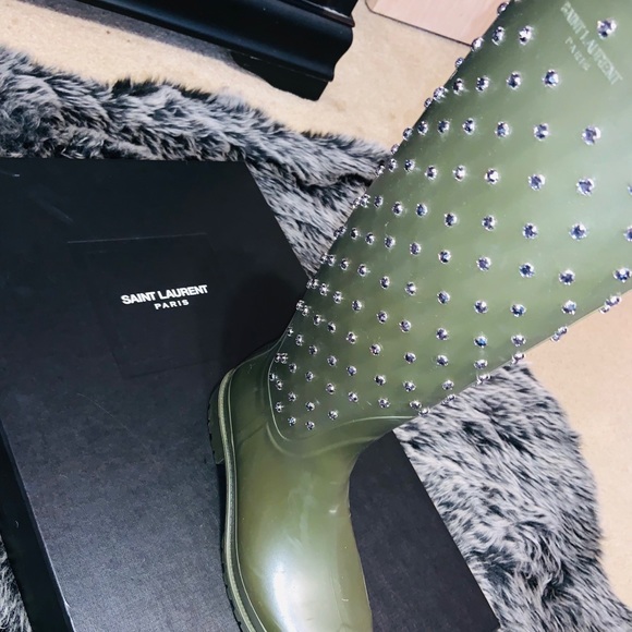 ysl rain boots